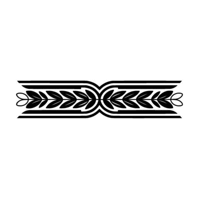 Minimalist Foliage Border , Illustration, Elegant Decorative Element