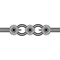 Minimalist Floral with Interlocking Circles and Lines vector