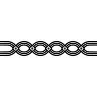 Minimalist Floral Chain Pattern on White vector