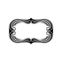 Elegant Art Nouveau Black Frame on Gradiant Background vector