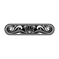 Elegant Nautical Border Shell Wave Illustration vector