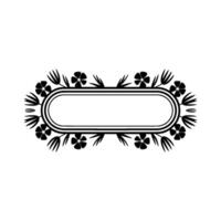 Elegant Floral Frame with Text Space Illustration vector