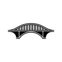 Minimalist Bridge Black on White vector