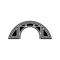 Minimalist Art Deco Arch Element vector
