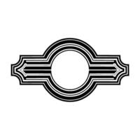 Modern Geometric Element in Black White vector