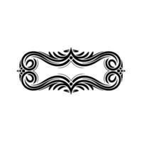 Elegant Ornamental Frame with Floral Elements, Retro vector