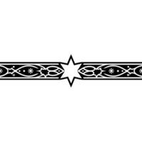 Elegant Minimalist Star Border on White Background vector