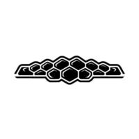 Abstract Honeycomb Pattern in Black and White on Light Background vector