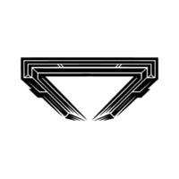 Geometric Abstract Emblem Modern , Minimalist Concept vector