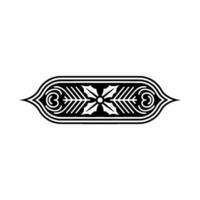 Elegant Black White Ornament on a Neutral Background vector