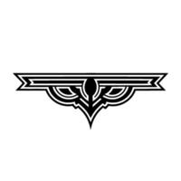 Art Deco Ornament Bold Black and White Element vector