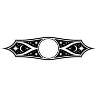 Celestial Banner with Stars and Moon, Illustration vector