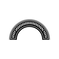 Minimalist Archway in Black and White vector