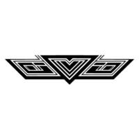 Geometric Black and White Motif Art Deco Ornament on White vector