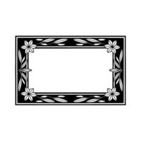 Elegant Floral Frame - Minimalist with Space for Text vector