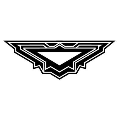 Geometric Angular Black and White Element