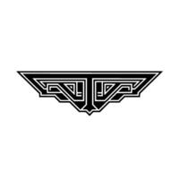 Geometric Art Deco Element on White, Minimalist vector