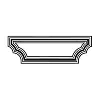 Geometric Frame Modern Minimalist Element vector