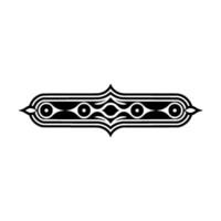 Modern Geometric Ornament in Black and White, Isolated on Gray vector