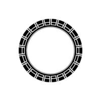 Geometric Circular Pattern Abstract on White Background vector