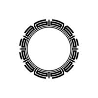 Geometric Circle Border, Minimalist , Decorative Element vector