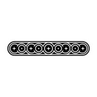 Geometric Black and White Border on Neutral Background vector