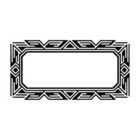 Elegant Art Deco Frame Illustration on White Background vector