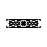 Geometric Art Deco Border - Decorative Element, Minimalist vector