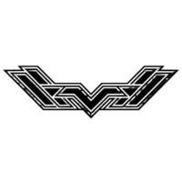 Geometric Art Deco Element on White Background, Shape vector