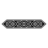 Minimalist Geometric Border , Black on White, Abstract Pattern vector
