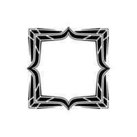 Art Deco Frame in Black and White, Invitation Template vector