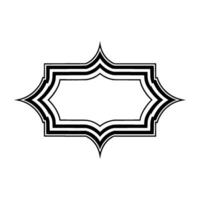 Geometric Frame in Monochrome Modern Elegant vector