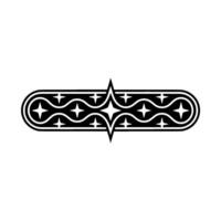 Abstract Geometric Pattern in Black White on White Background vector