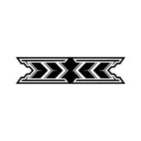 Geometric Arrow Border in Black White, Element vector