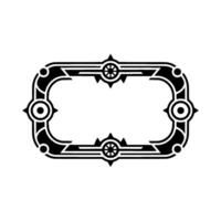 Art Deco Frame, Black and White, Decorative Element vector
