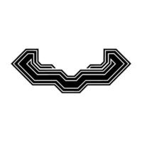 Abstract Geometric in Black White Modern Element vector