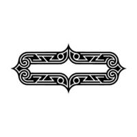 Elegant Black Geometric Frame, Ornament, Abstract vector