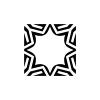 Geometric Star Pattern on White Background Modern Element vector