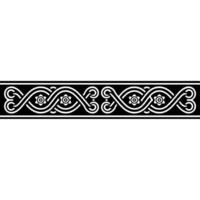 Celtic Knotwork Border on Gradiated Background vector