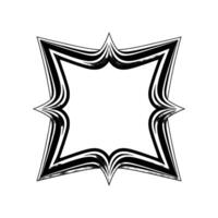 Geometric Frame with Black and Silver Stripes, Abstract, Modern vector