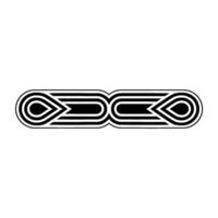Minimalist Abstract Geometric Ornament in Black and White vector