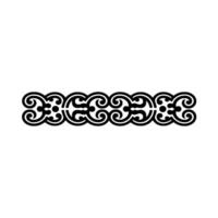 Black Decorative Border - Elegant Swirl Pattern on White Background vector