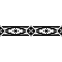 Elegant Black and White Decorative Border, Pattern vector