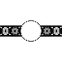 Minimalist Floral Banner with Circle Element vector