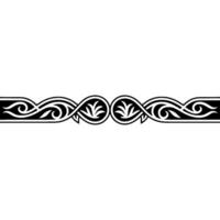Ornamental Black and White Border , Vintage Style vector