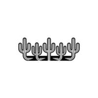 Minimalist Cactus Line Art, Retro , Desert Decor vector