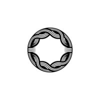 Abstract Celtic Knot Circle on White Background vector