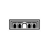 Geometric Archway, Minimalist , Modern Emblem, Geometry vector