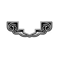 Abstract Celtic Swirl Emblem, Minimalist vector