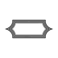 Elegant Ornamental Frame, Minimalist, Ornament vector